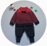 潮2015冬装新款韩版男女宝宝儿童小童加绒加厚款羊绒洋气套头毛衣