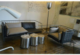 美式复古铁艺服装店沙发休闲懒人沙发椅创意个性工作室做旧沙发椅