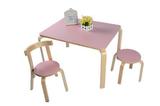 幼儿园儿童餐桌实木宝宝学习桌写字桌椅套餐宜家木制小方桌靠背椅