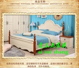 地中海风格双人床实木床环保床白色婚床单人床现代简约支持定制
