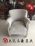 上海家具漫咖啡沙发桌椅 欧式软包沙发椅单人沙发椅可定制 公主椅
