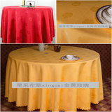 批发酒店桌布圆形台布方形餐饮酒楼饭店餐厅桌裙台裙红色黄色玫瑰