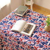 原创经典欧式布艺英国米字国旗茶几餐桌布 文艺台布沙发巾盖布