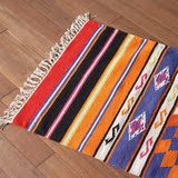 印度进口Kilim地毯土耳其风格手工编织基利姆 棉手工编织不扎地毯