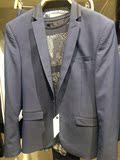 zara 专柜正品折扣代购 4218/600 15年新款男装海蓝色西装外套