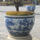 景德镇陶瓷特大水缸直径 1米1.2米1.3米 1.5米超大浴缸 栽树缸