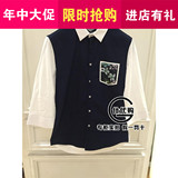GXG专柜正品男装代购15新款时尚修身全棉休闲七分袖衬衫52603153