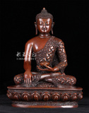 尼泊尔佛像精品手工进口紫铜 全身精雕花 释迦摩尼佛 藏传佛教