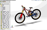 山地变速自行车 图纸 Solidwork2013 3D 三维模型全部零件图