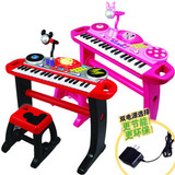 英纷迪士尼 多功能电子琴 带麦克风可外接电源益智早教音乐琴玩具
