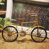 复古自行车模型铁艺工艺品家居家具装饰品橱窗摆件酒吧摆设创意小