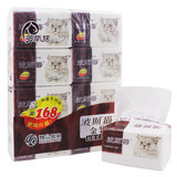 波斯猫纸巾抽纸200抽金装8包取面巾卫生纸品送168抽