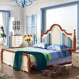 1.8米实木床橡木床板式成人床硬板床婚床特价床卧室家具烤漆床
