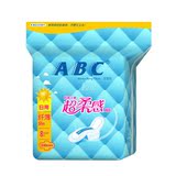 ABC日用纤薄倍柔干爽网面卫生巾8片 1号店