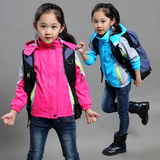 童装女童春装冲锋衣薄外套2015新款韩版儿童开衫风衣大童女装风衣