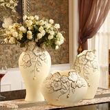 花瓶欧式陶瓷摆件田园复古家居饰品客厅插花卧室创意装饰花器送礼