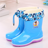 大童小孩胶鞋特价冬季儿童雨鞋男童女童宝宝防滑雨靴幼儿水鞋小童