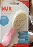 德国代购 NUK新生婴儿梳子天然羊毛发梳 按摩头刷宝宝柔软毛刷