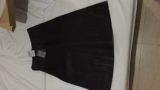 massimo dutti西班牙正品代购16年1月女装 黑色羊皮裙5203/809