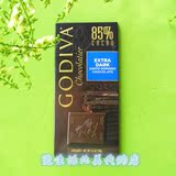 现货 美国 Godiva 高迪瓦歌帝梵85%纯可可粉黑巧克力排块