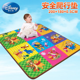 迪士尼婴儿折叠爬行垫宝宝爬爬垫双面环保游戏垫加厚儿童泡沫地垫