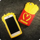 Moschino麦当劳薯条手机壳 iphone6/5S/plus/4s保护套硅胶壳包邮