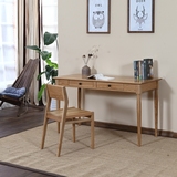 简约现代实木办公桌书桌组装北欧式橡木写字台电脑桌书房家具定制