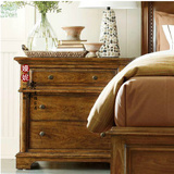 美式实木家具定制 仿HH实木床头柜 简约美式小户型实木床头柜定做