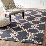 时尚欧式美式宜家客厅地毯茶几沙发卧室床边地毯手工晴纶地毯定做