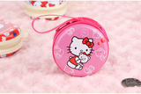 日本hello Kitty可爱收纳包盒 金属耳机包带拉链便携保护零钱包袋