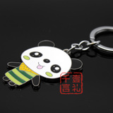 中国风礼品 熊猫钥匙扣 出国小礼品 四川成都纪念品可定制LOGO