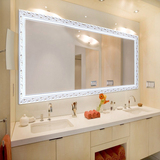 实木大浴室镜 卫生间镜子 壁挂梳妆镜子 私人定做 欧式卫浴镜305