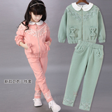 衣香衣园2016春季新款童装韩版儿童套装运动休闲女童卫衣三件套装