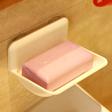 日本科美 吸盘式香皂盒 沥水肥皂盒肥皂架 洗衣洗脸皂托 肥皂碟