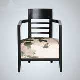 新中式圈椅围椅单人沙发椅全实木休闲椅子书椅古典禅意茶椅家具