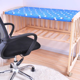 电动婴儿床带滚轮多功能自动摇篮床松木加大宝宝摇床带蚊帐