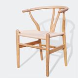 Y椅 北欧宜家实木餐椅扶手靠背椅简约现代休闲咖啡椅办公椅创意椅