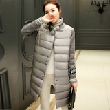 2015冬装新款棉衣女朵以韩版羽绒棉服修身加厚大码胖mm中长款外套