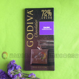 现货 美国 Godiva 高迪瓦歌帝梵72%纯黑巧克力排块抗氧化