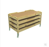 幼儿园用品实木床叠叠床 木质单人宝宝床铺 幼儿园专用小床批发