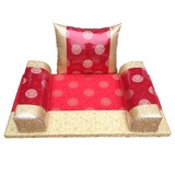 订做红木沙发垫实木坐垫带靠背扶手现代中式绸缎布艺整套各种尺寸