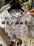 6月新~ZARA专柜正品童装代购男婴男宝宝彩色字母装饰T恤1393/552