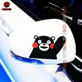 可爱搞笑日本熊本熊汽车贴纸 车窗车门油箱贴反光装饰拉花划痕贴