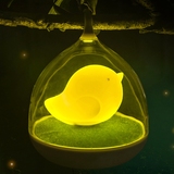 立图 LED小夜灯创意智能调光触控声控感应床头宝宝喂奶鸟笼夜光灯