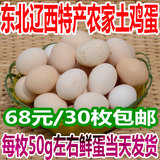 东北辽西特产纯天然农家散养土鸡蛋正宗溜达笨柴山草鸡蛋鲜蛋30枚