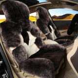 知宝高档沃尔沃S60lV40S80XC60澳洲纯羊毛汽车坐垫皮毛一体坐垫套