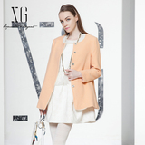 【XG】2015冬装新款女装韩版简约羊毛大衣短款呢外套XA410019A311