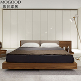 北欧榻榻米床欧式床实木床简约现代板式床1.8双人日式结婚床定制