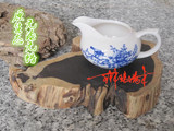 紫光檀原木黑檀木料随形树根底座奇石托茶壶垫红木小料实木雕摆件