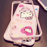 苹果6手机壳6s粉色边框iphone6plus可爱水晶蝴蝶结奢华puls韩国